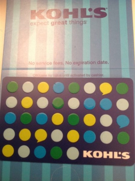 Kohl's, gift card