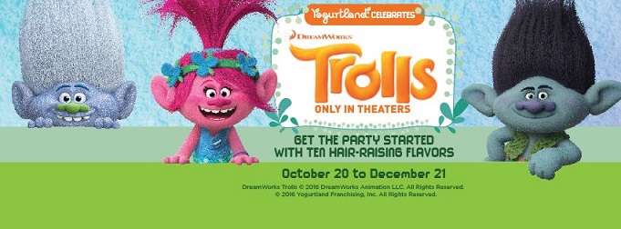 Trolls Movie Giveaway, Thanks Yogurtland and DreamWorks Animation
